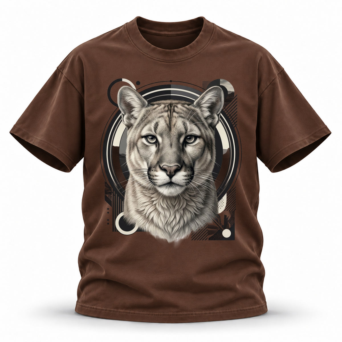 19SEVEN7 — Silent Apex — Cougar Wildlife Heavyweight Oversized Tee — alternate view 17