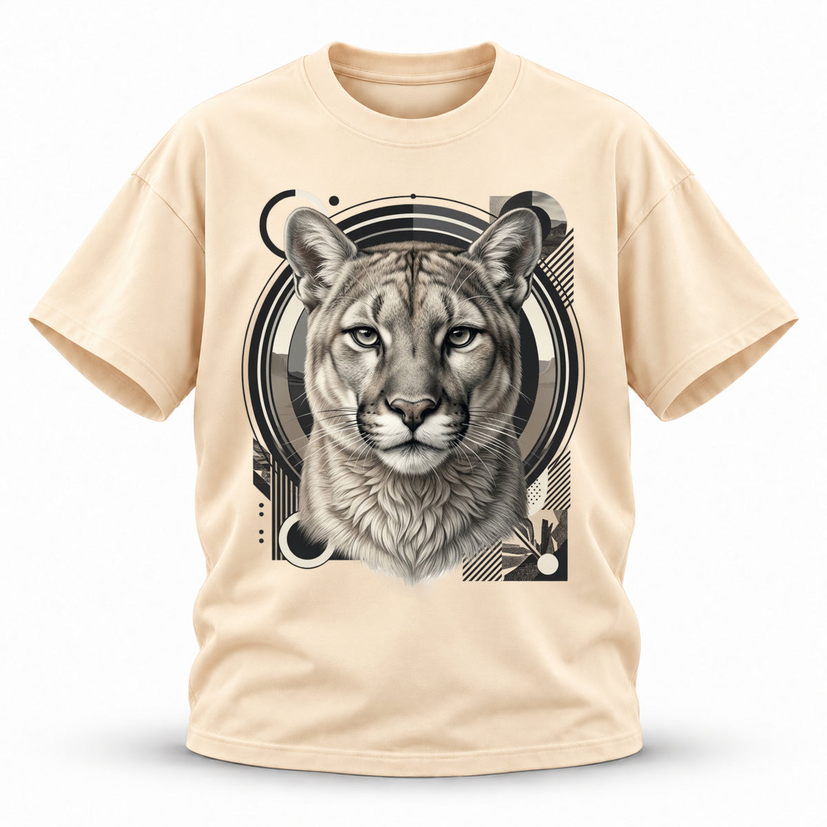 19SEVEN7 — Silent Apex — Cougar Wildlife Heavyweight Oversized Tee — alternate view 7