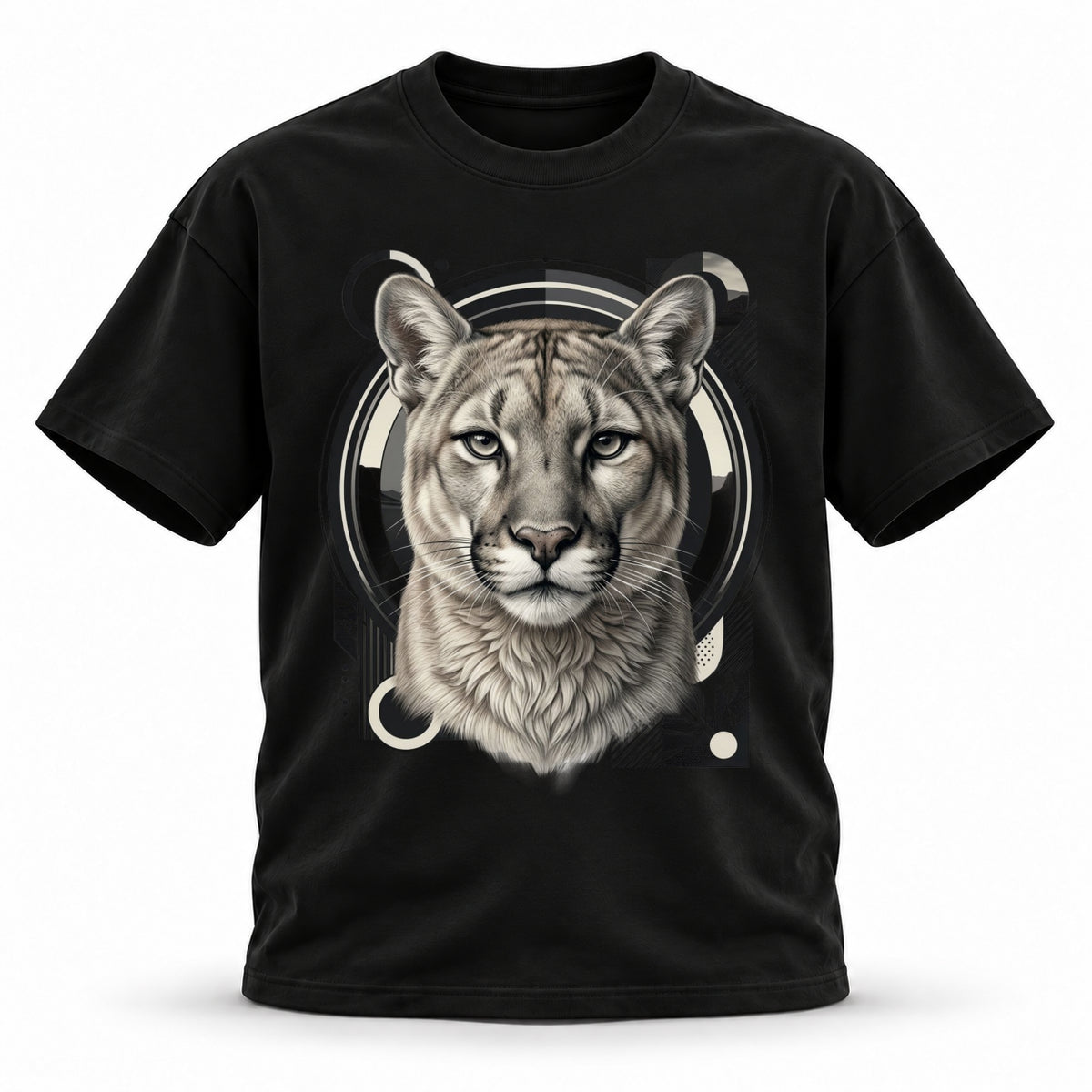 19SEVEN7 — Silent Apex — Cougar Wildlife Heavyweight Oversized Tee — product view