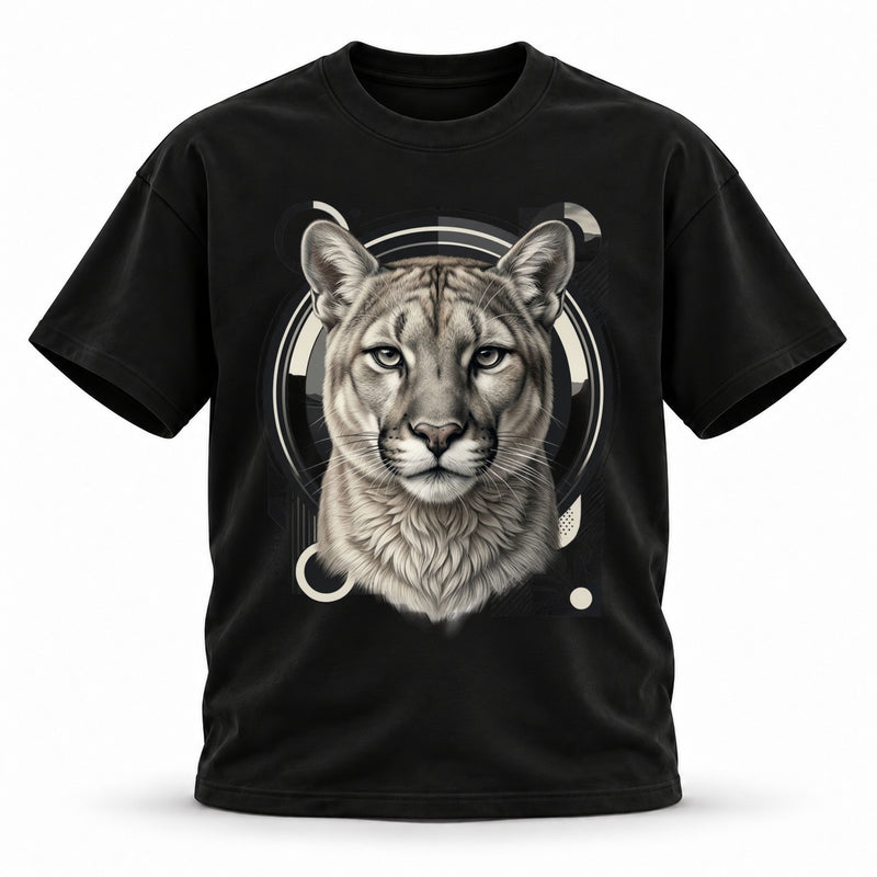 19SEVEN7 — Silent Apex — Cougar Wildlife Heavyweight Oversized Tee — product view