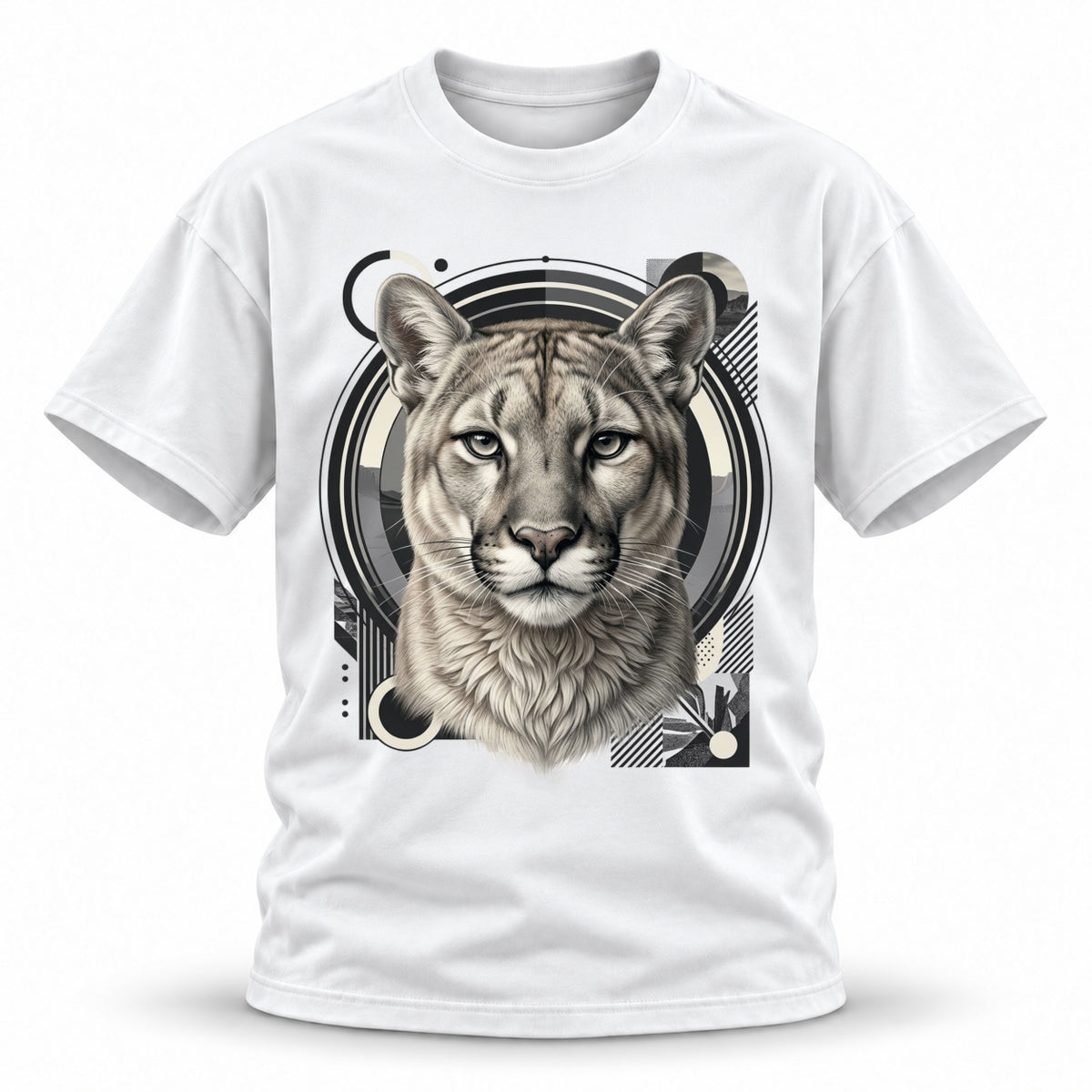 19SEVEN7 — Silent Apex — Cougar Wildlife Heavyweight Oversized Tee — alternate view 3