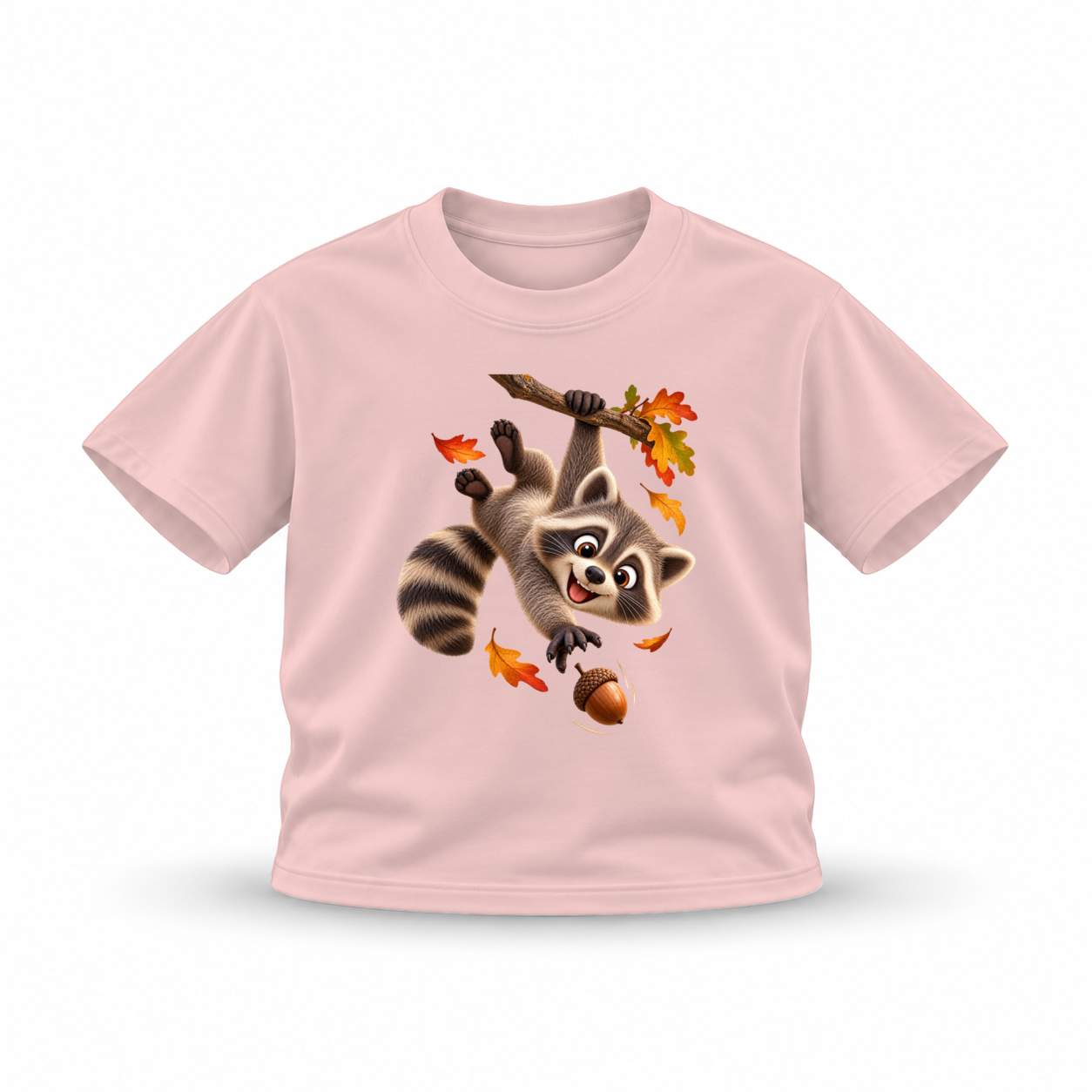 Mini Wild — Raccoon — Pink, front